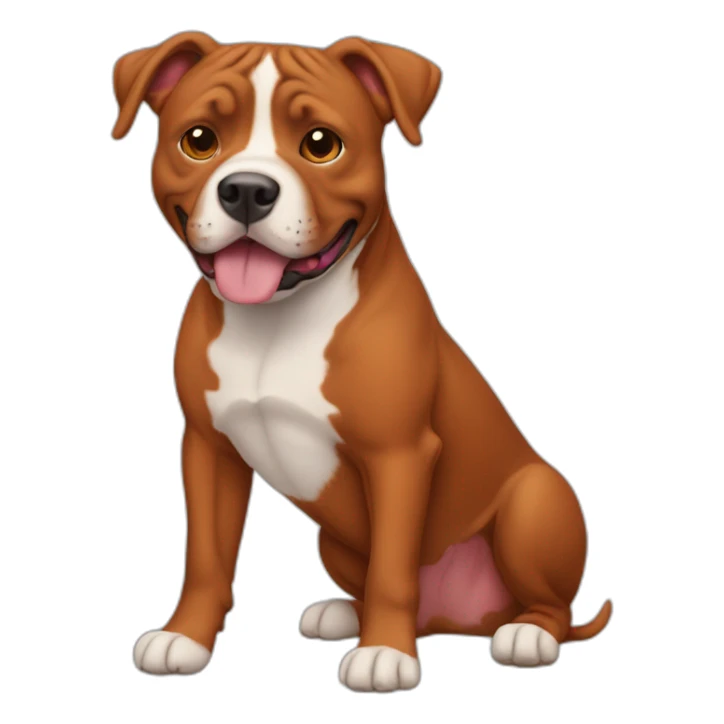 Clifford the big red pit bull sticker