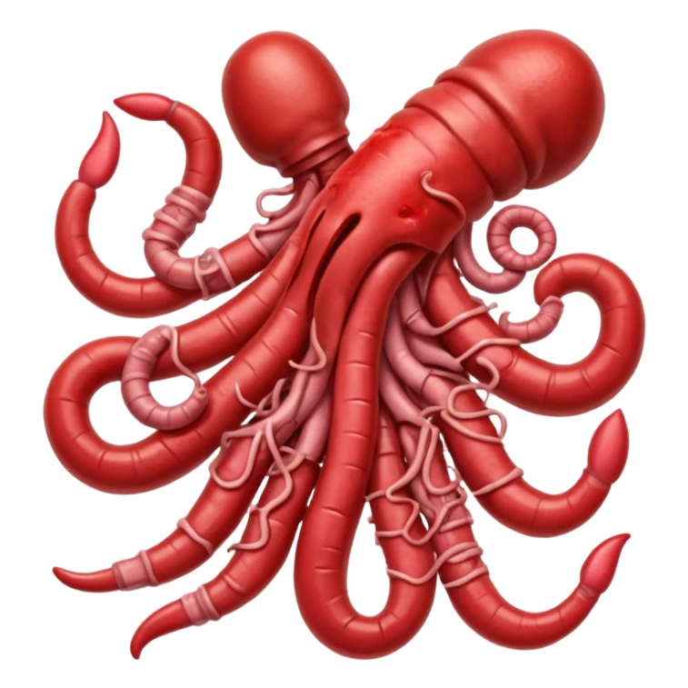 Bloody pile of intestines and organs sticker
