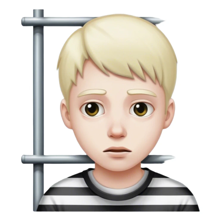 White teen in jail sticker
