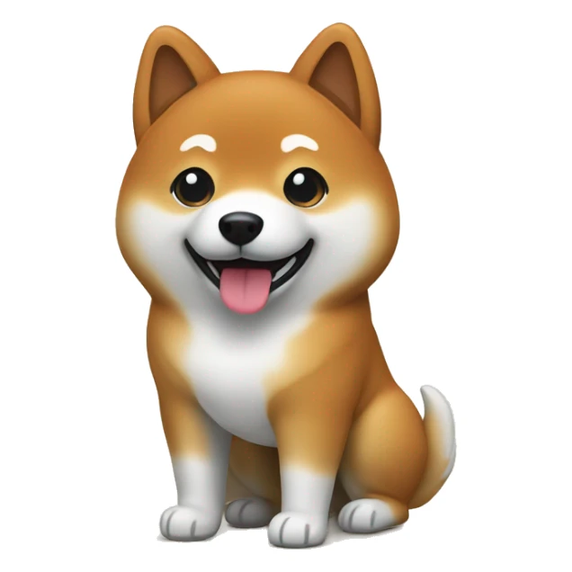 shiba inu as a product manager sticker