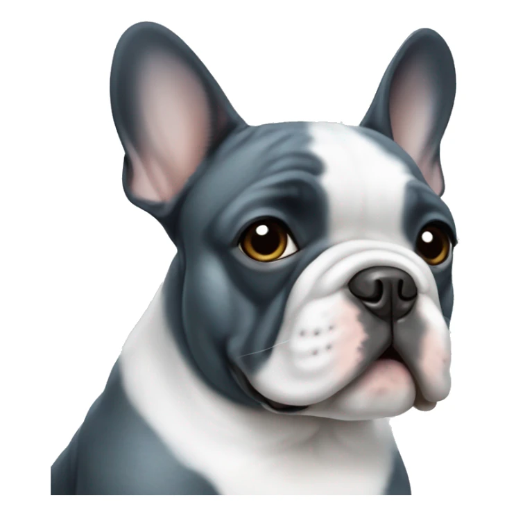 Blue brindle French bulldog  sticker