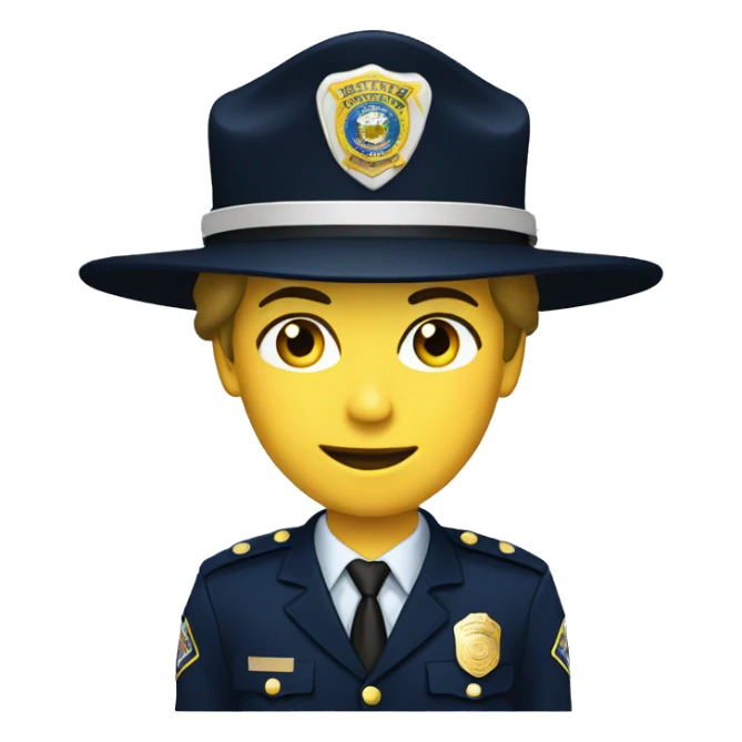 Create an emoji white de lieutenant ranks usa police sticker
