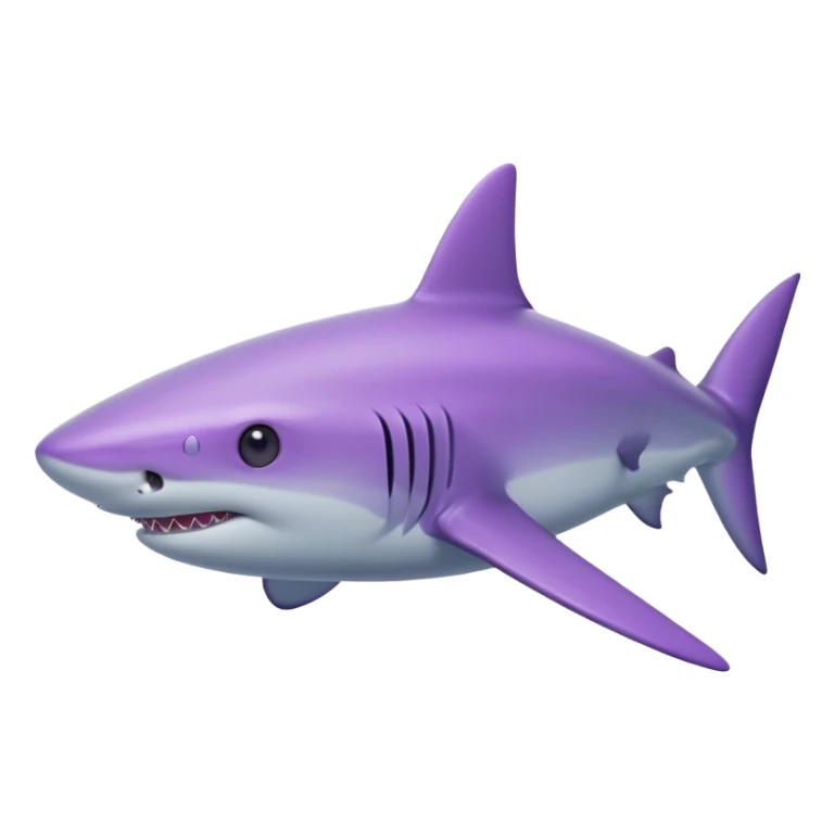 violet shark sticker