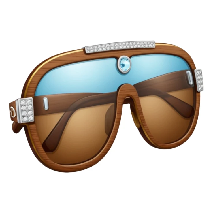 Iced out Cartier wood glasses  sticker
