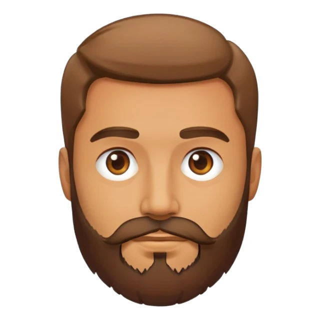 man with beard sticker