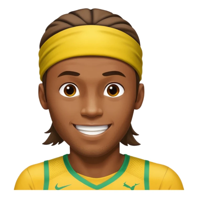 usain bolt half body with head band,half body,  sticker