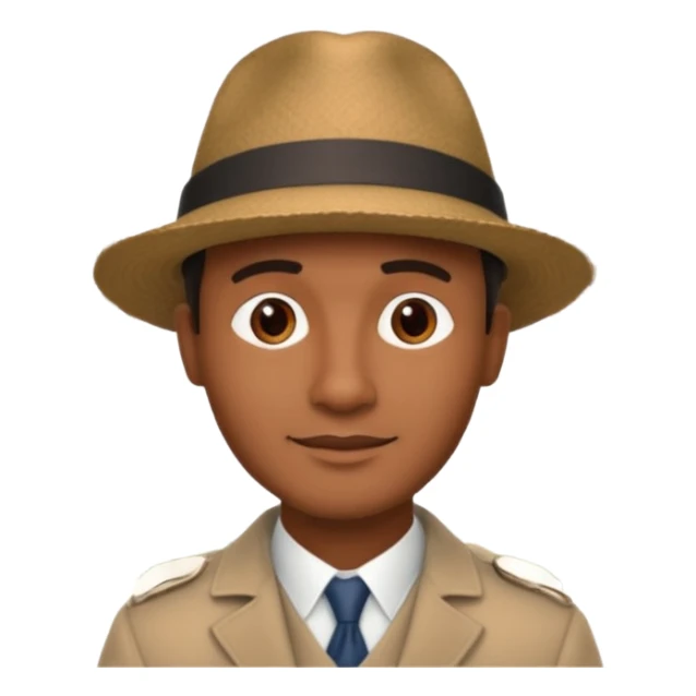 Homme. Créole réunionnais avec chapeau tour eifeil sticker