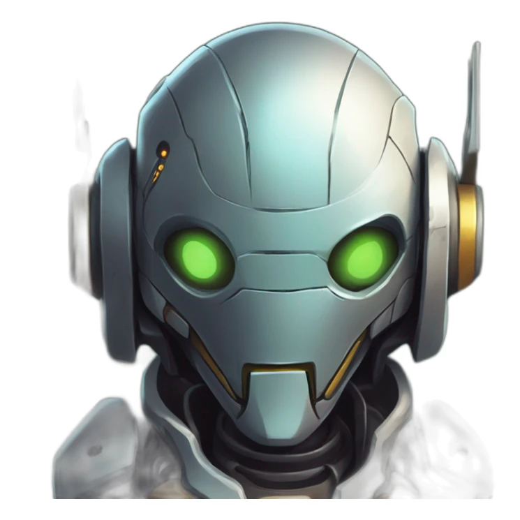 robot character scifi roguelike rpg style inspired by slay thee spire sticker