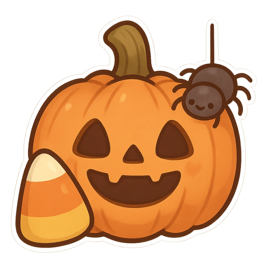 Halloween random object , remove background sticker