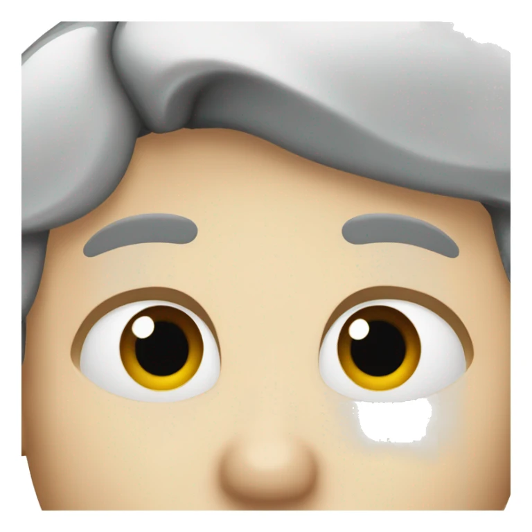 A person who have a black strip on eyes with White hairs sticker