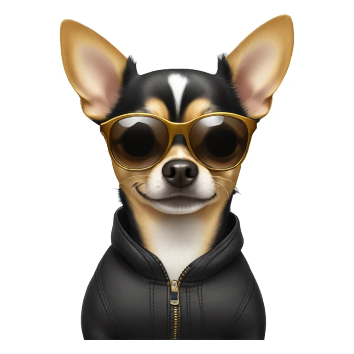 Chihuahua wearing sunglasses  sticker