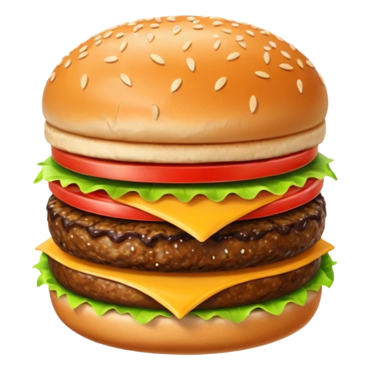 emoji for food like burger sticker