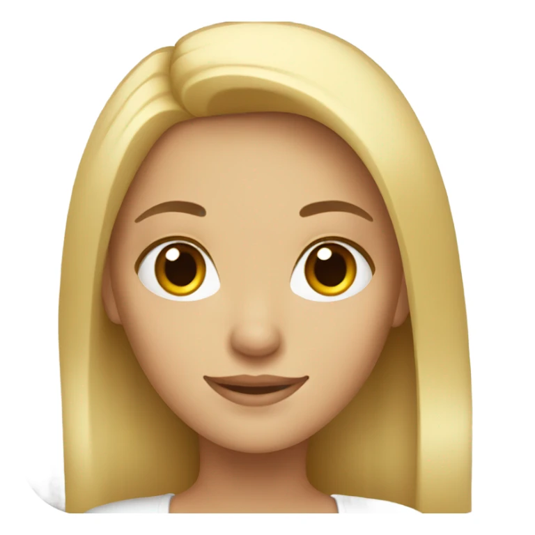 Blonde girl with brown eyes  sticker