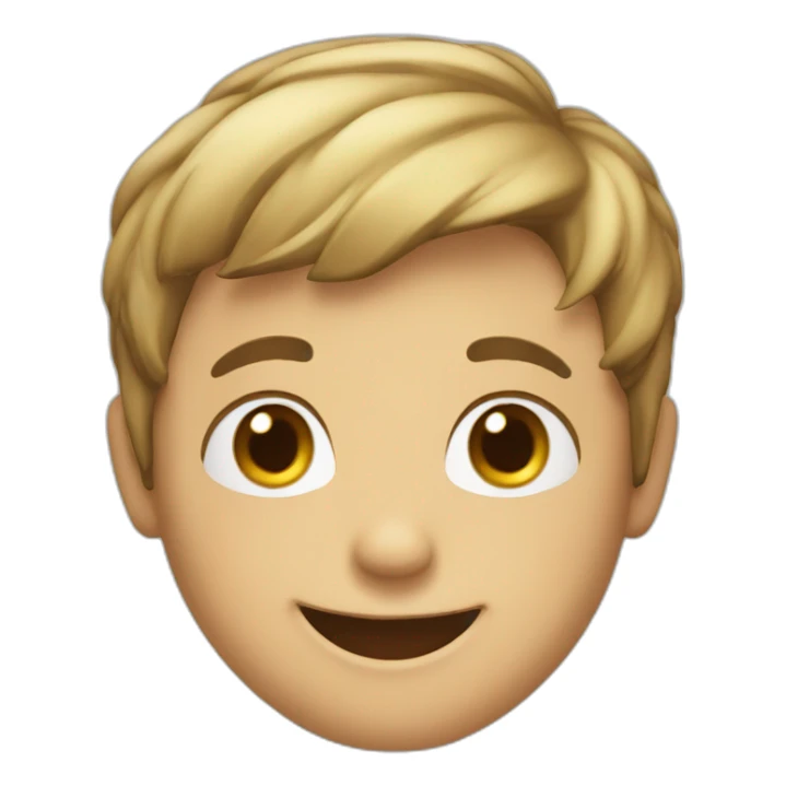 A happy boy who says I am smart sticker