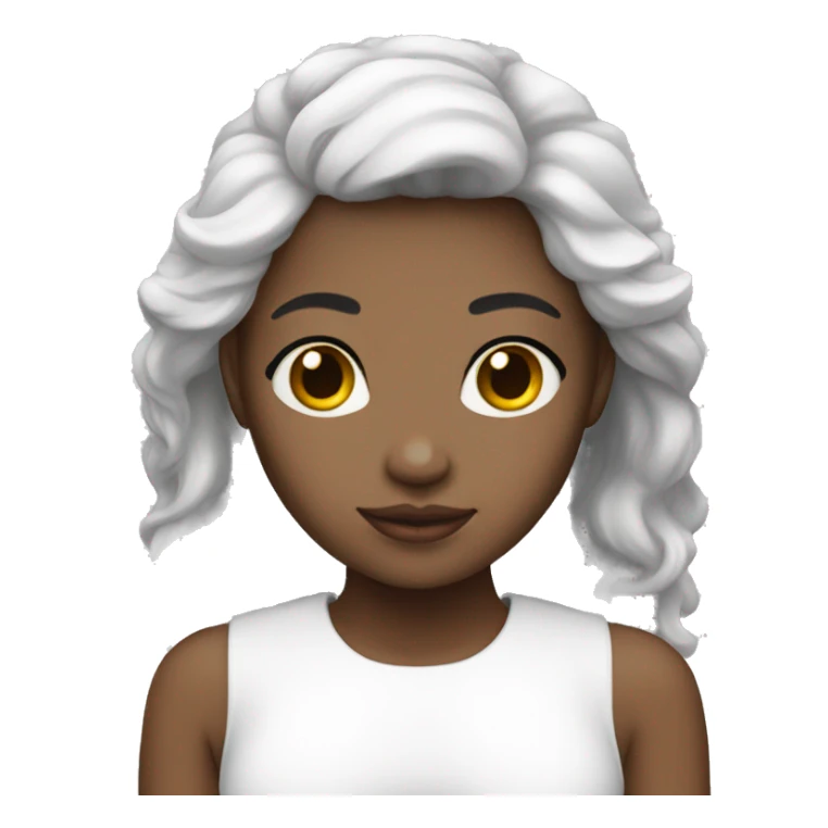 Angel white skin girl sticker