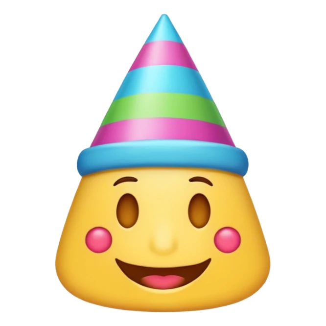 the letters Tmj with a party hat emoji sticker
