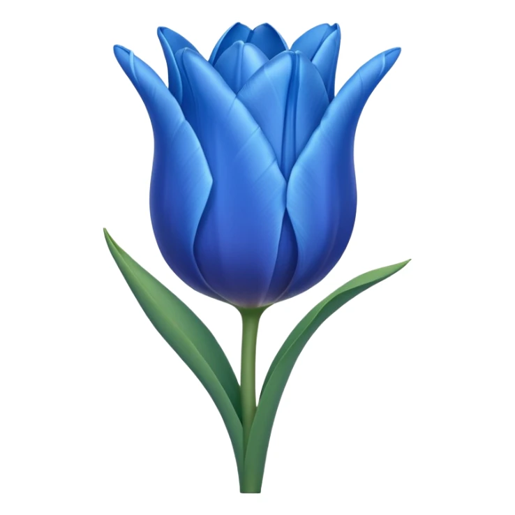 Emoji de tulipán azul sticker