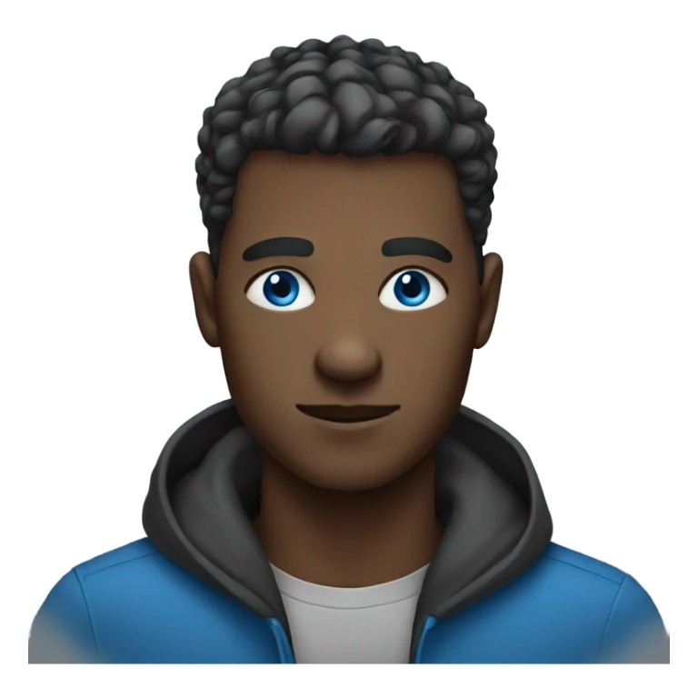 male portrait with blue eyes sticker