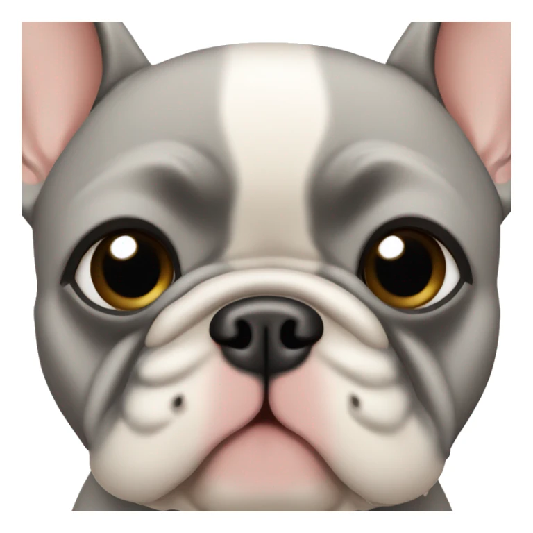  Grey tan  French bulldog with blue eyes  sticker