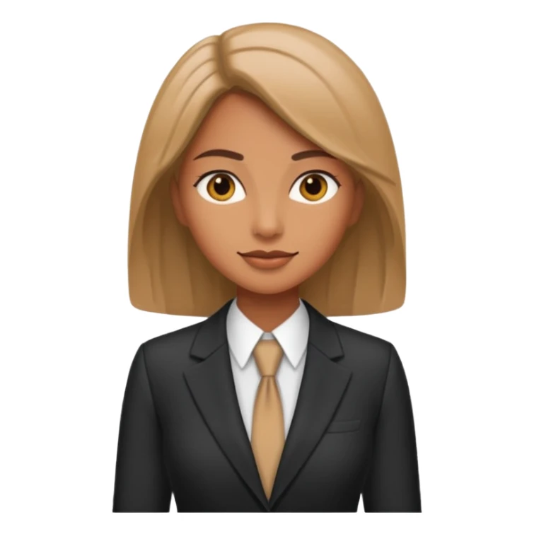 woman with suit sticker