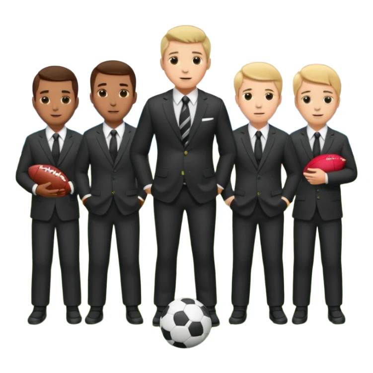 football manager and players sticker