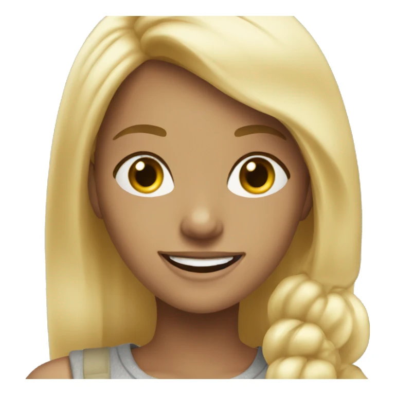 blonde girls smiling outdoors sticker