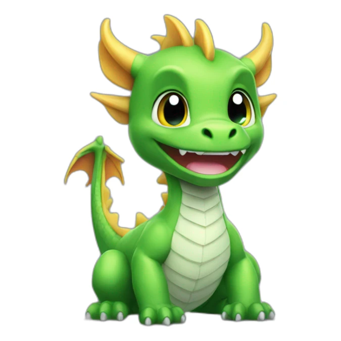 dragon cute PLASTIC sticker
