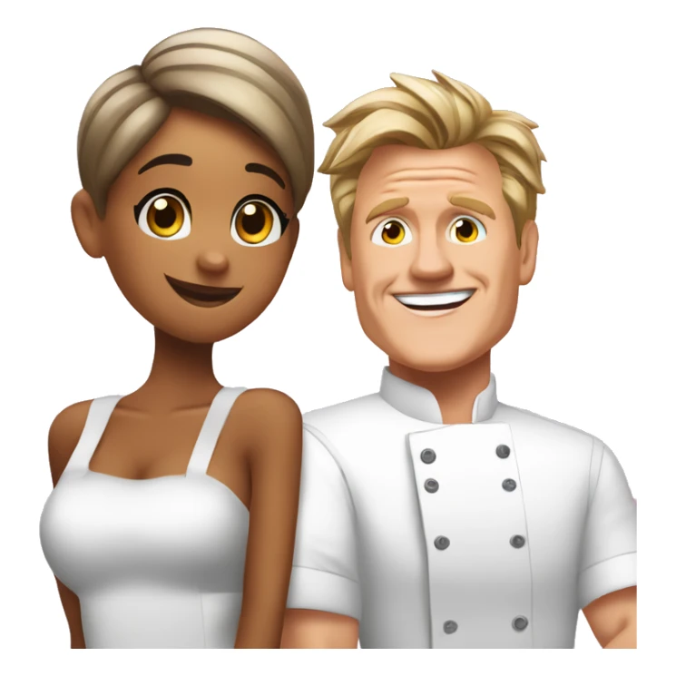 Ariana Grande and Gordon Ramsey in love sticker