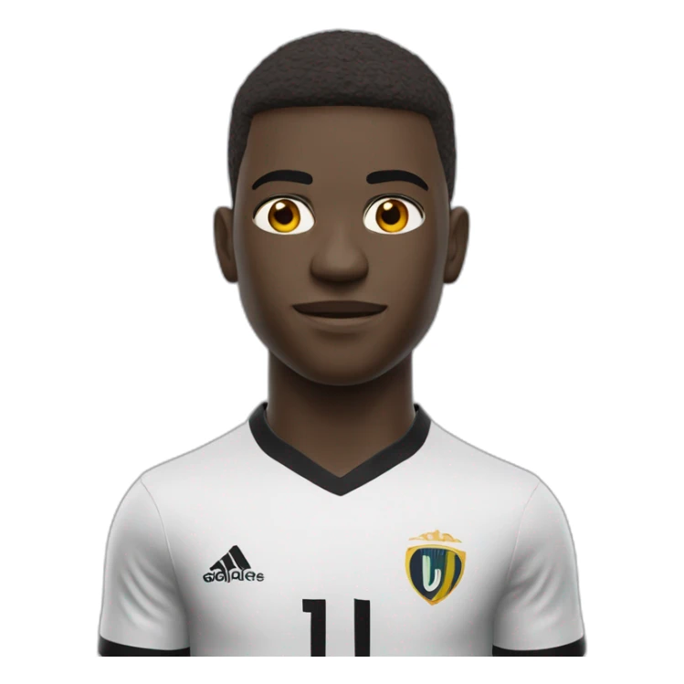 Vinicius portrait realistic 3d football player sticker