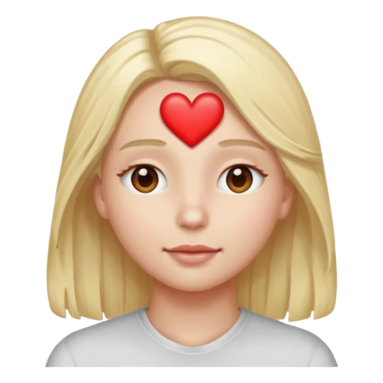 someone with heart on their eyes sticker