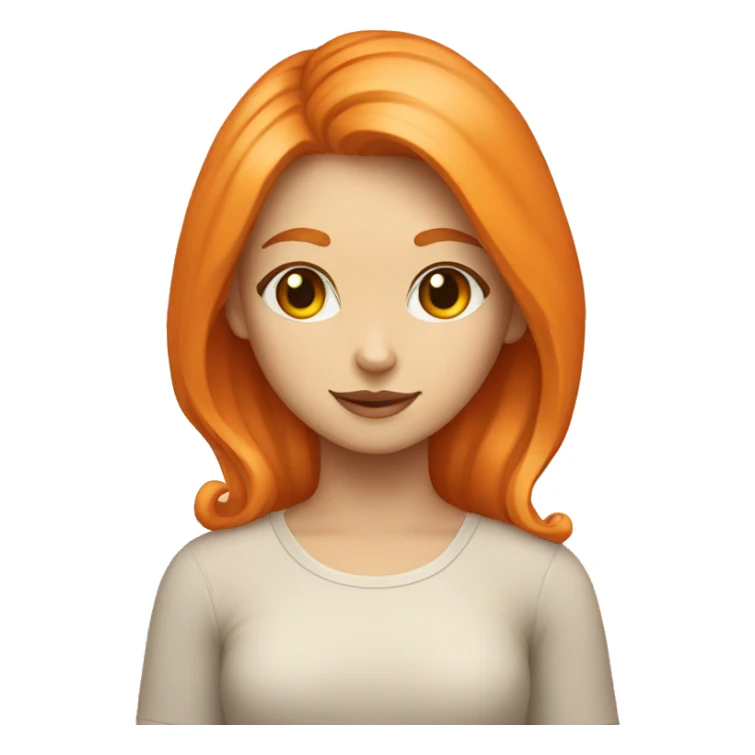 Girl 30years white and orange cat sticker