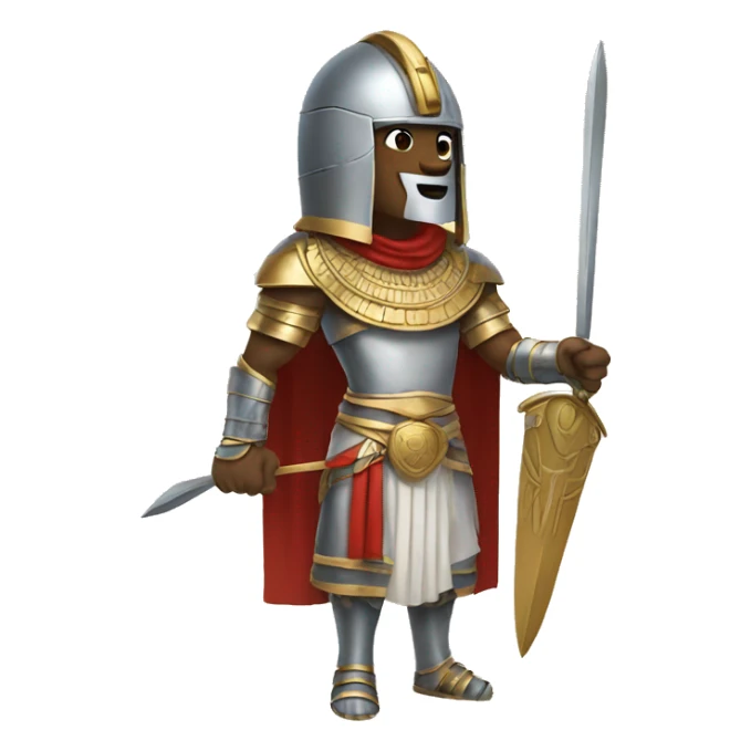 Knight with ancient Egyptian clothing sticker