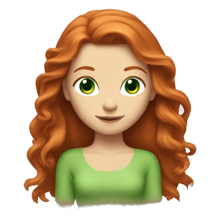long-haired redhead woman with green eyes doing the splits sticker