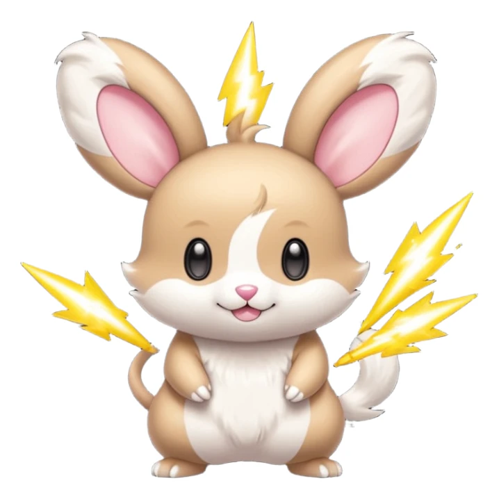 Teddiursa-Minccino-Minun-fusion  sticker