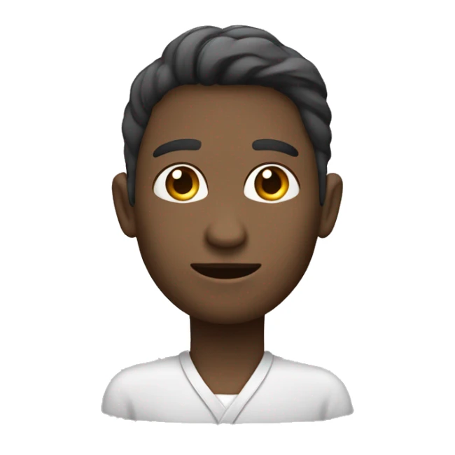 Una cabez con cuello largo saliendo de un indoro sticker