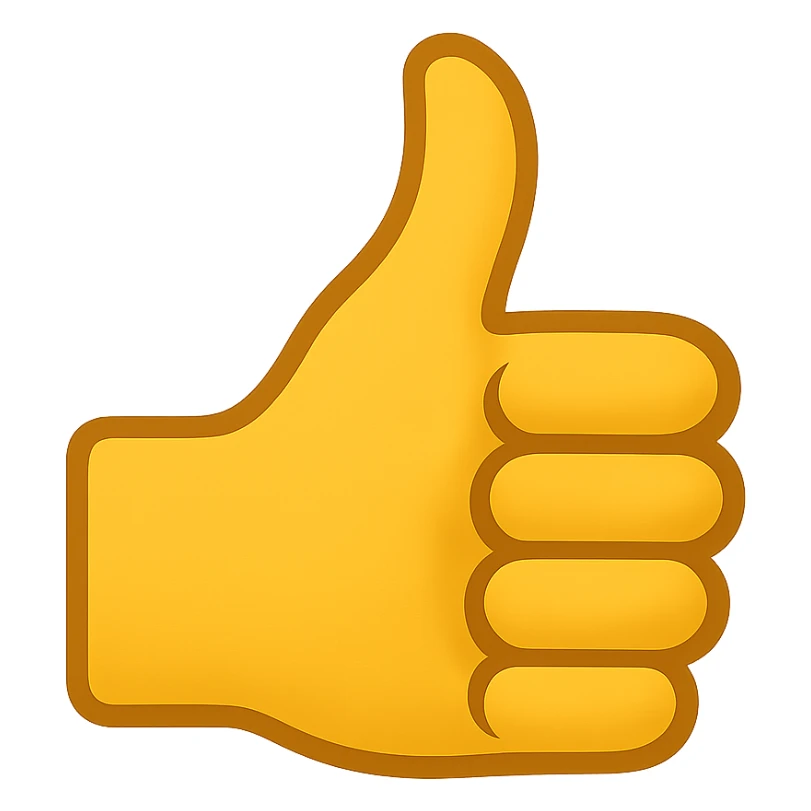 thumbs up emoji sticker