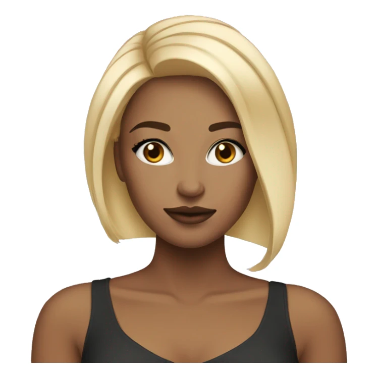 popular girl with makeup who ha two tone blonde hair sticker