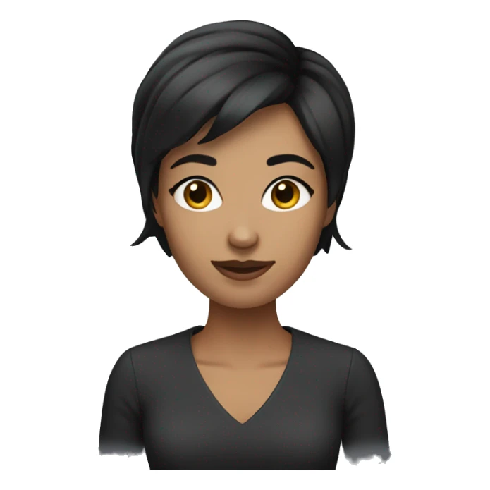 MARKETING GIRL WITH DARK SHORT HAIR  sticker