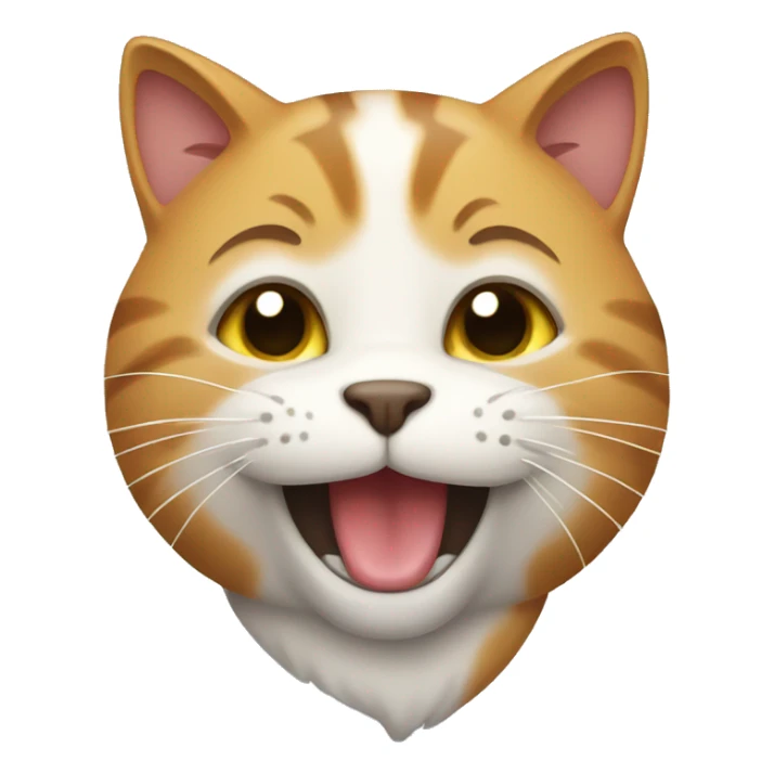 happy cat sticker