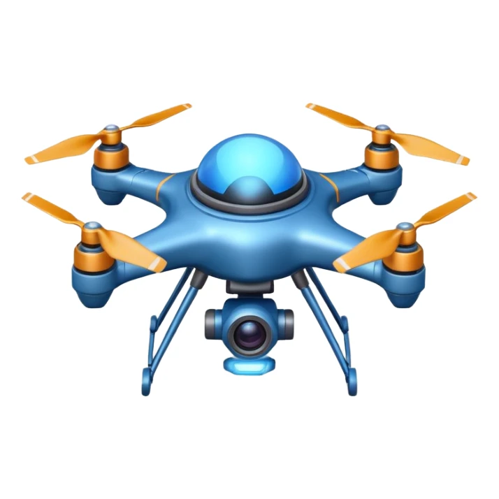 space explorer drone object icon, small futuristic drone with camera lens, glowing blue lights, sci-fi metal body, antenna details, 3D cartoon, mobile game icon style, centered, clean background, soft shadow, no text, no watermark
 
 sticker