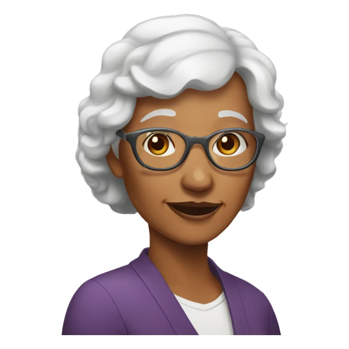 elder millenial woman sticker