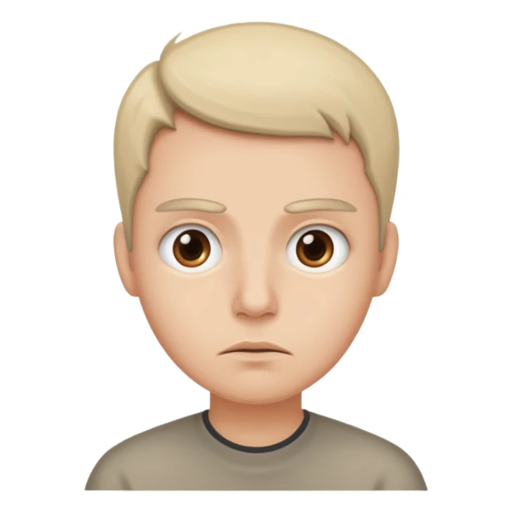 raising both eyebrows in incomprehension but not upset still sticker