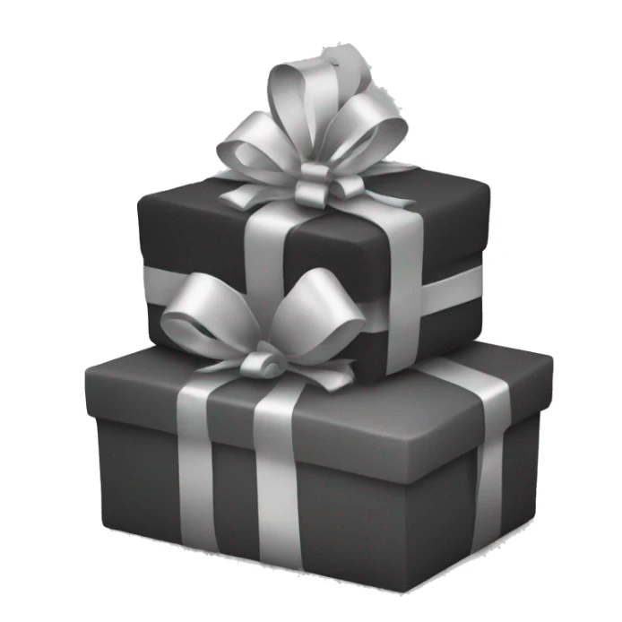 Christmas gifts black color sticker