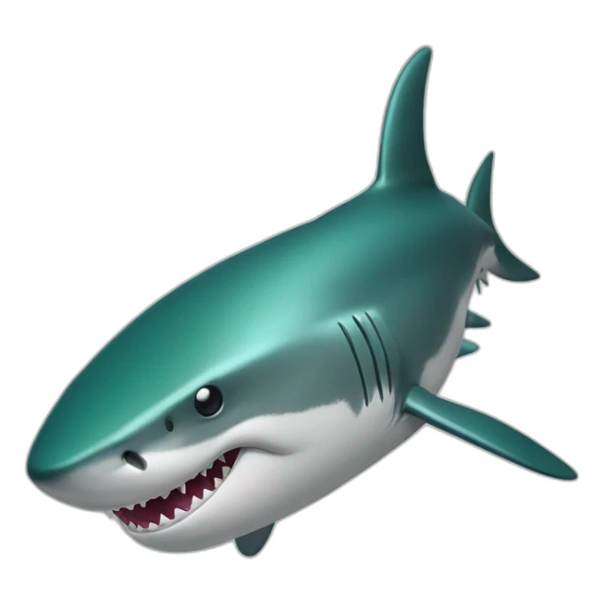 Requin vert sticker