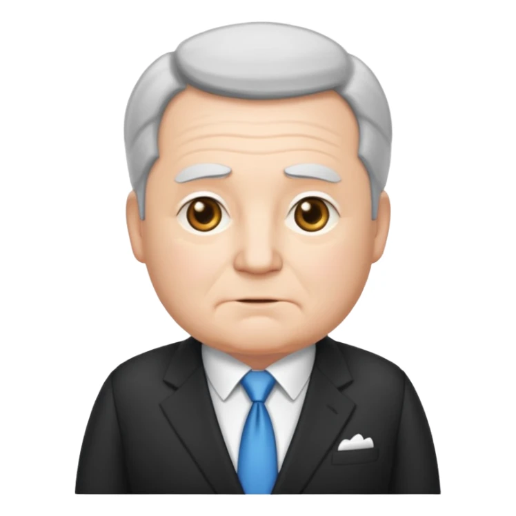 Chibi yaşlı ton ton bir emlak kralı adam sticker