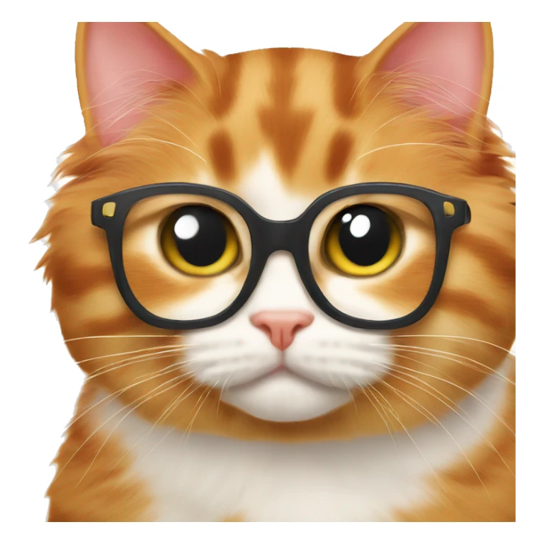 Scotch fold ginger cat kiss tricolour kitty sticker