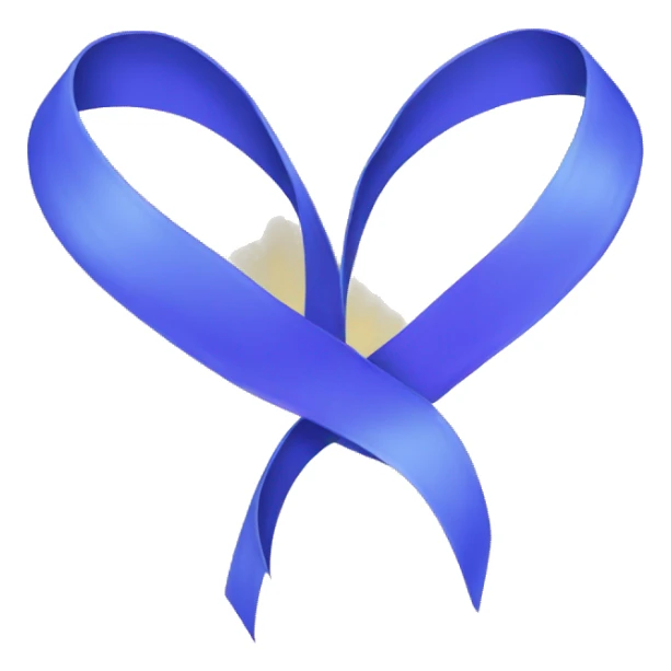 Blue ribbon fibromyalgia sticker