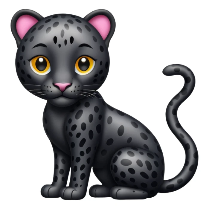 Leopardo negro sticker