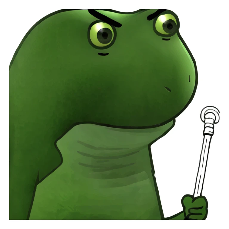 brown girl with a walking cane sticker