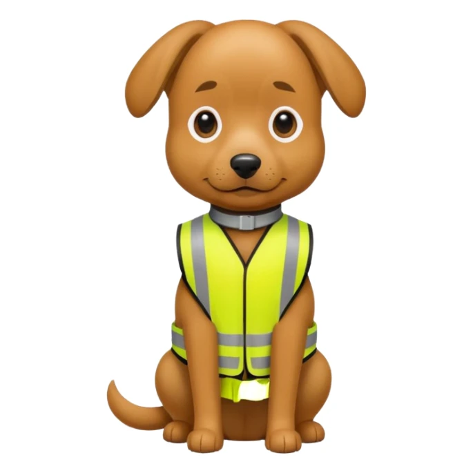 dog, Waste Management, safety vest sticker